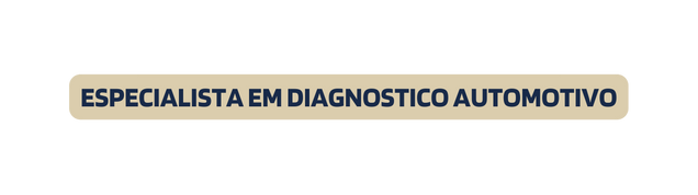 ESPECIALISTA EM DIAGNOSTICO AUTOMOTIVO